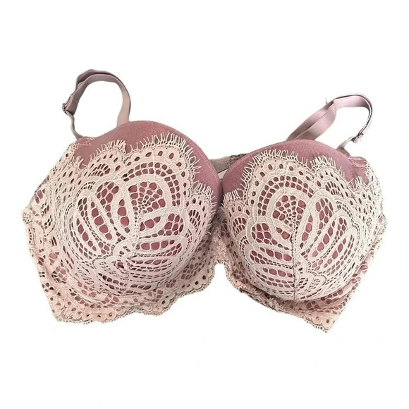 Victoria Secrets Dream Angel‎ 34DD pink lace bra - Picture 2 of 5